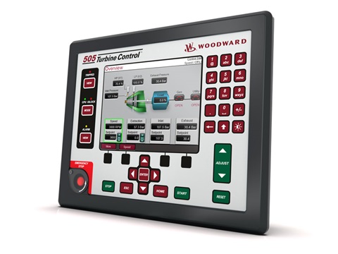 CONTROL-505DR (LV-STD) STEAM TURBINE CONTROL - frontpanel iso right